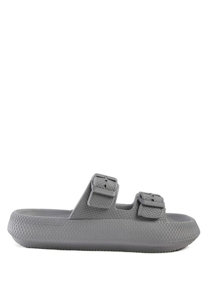 LOMA HOVERCRAFT BUCKLED SLIDES - Faylinn & Co