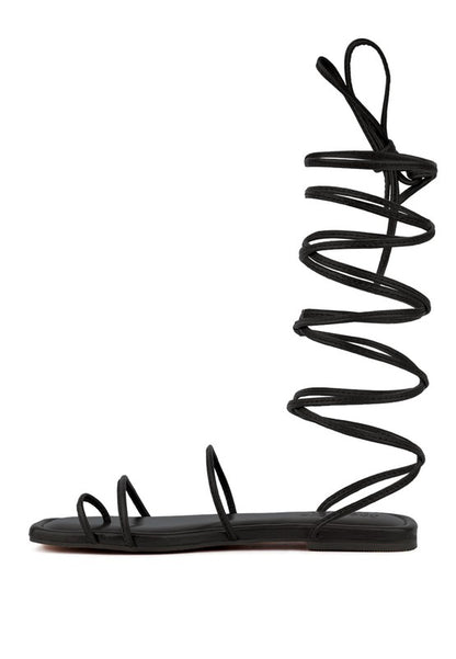 AMATHA Essential Toe Ring Summer Leather Flats - Faylinn & Co