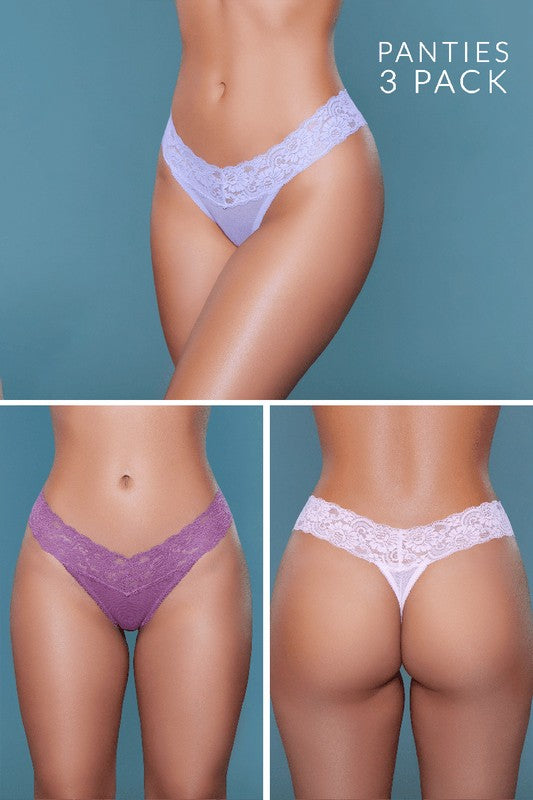 Mila Thong 3 Pack - Faylinn & Co