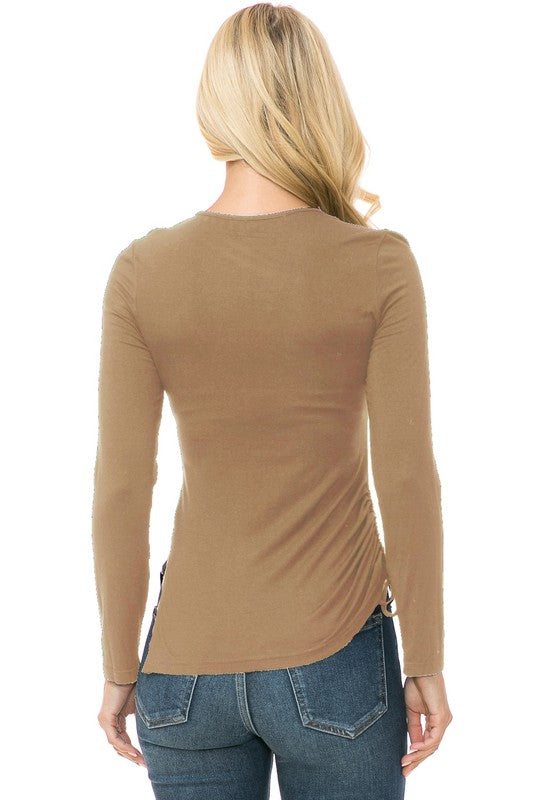 Womens Knit Long Sleeve TOP - Faylinn & Co