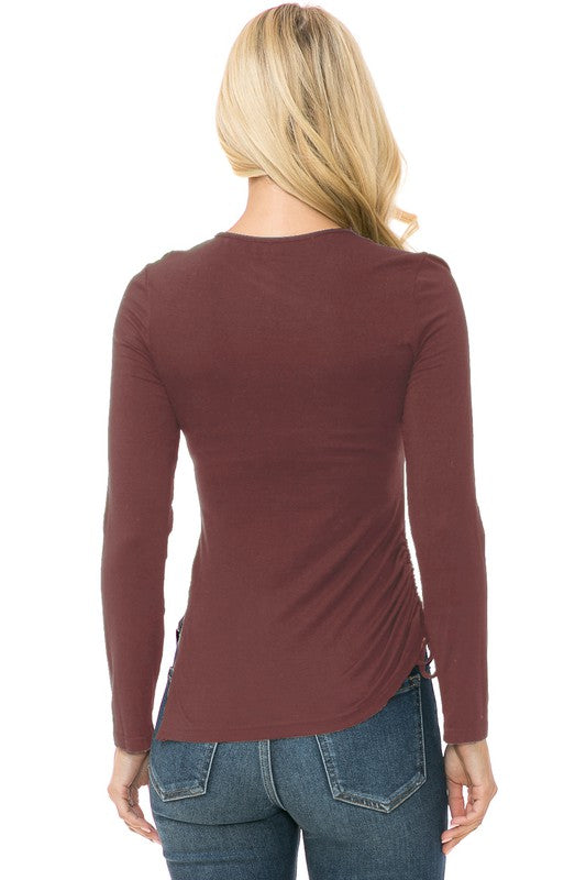 Womens Knit Long Sleeve TOP - Faylinn & Co