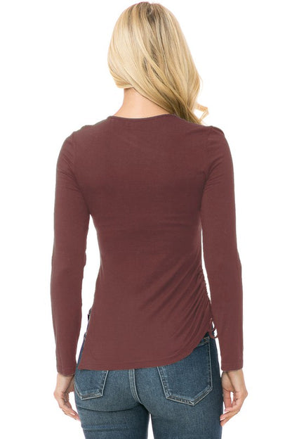 Womens Knit Long Sleeve TOP - Faylinn & Co