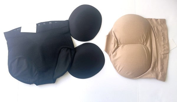 High-Waisted Padded Bottoms Briefs 98060 - Faylinn & Co