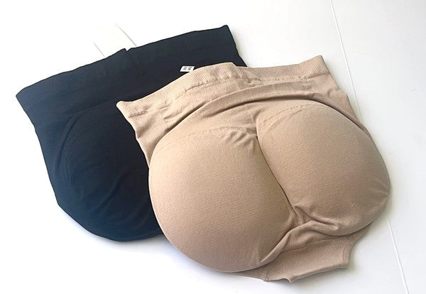 High-Waisted Padded Bottoms Briefs 98060 - Faylinn & Co