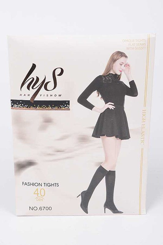 2 Tone Fashion Tights - Faylinn & Co