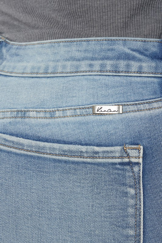 Plus Mid Rise Y2K Medium Wash Bootcut Jeans - Faylinn & Co