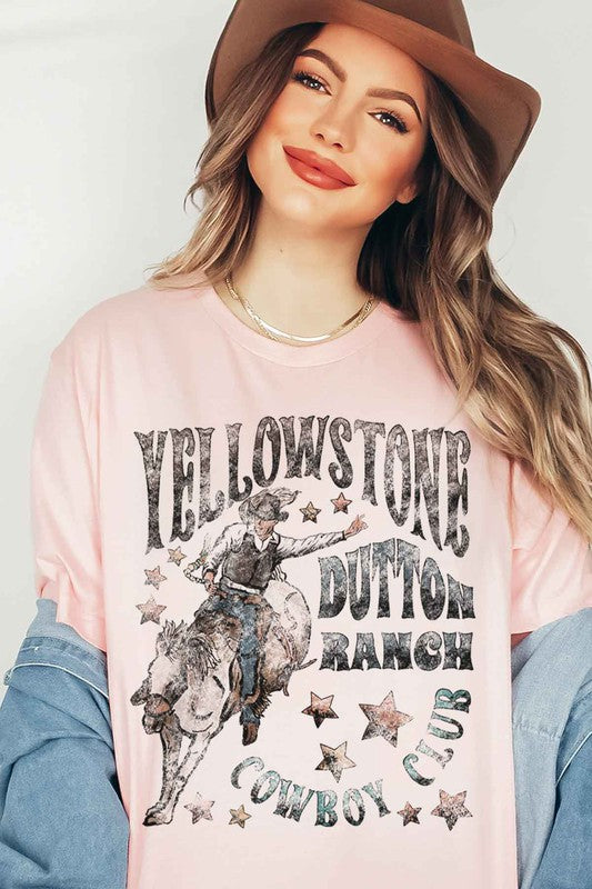 YELLOWSTONE OVERSIZED GRAPHIC TEE / T-SHIRT - Faylinn & Co