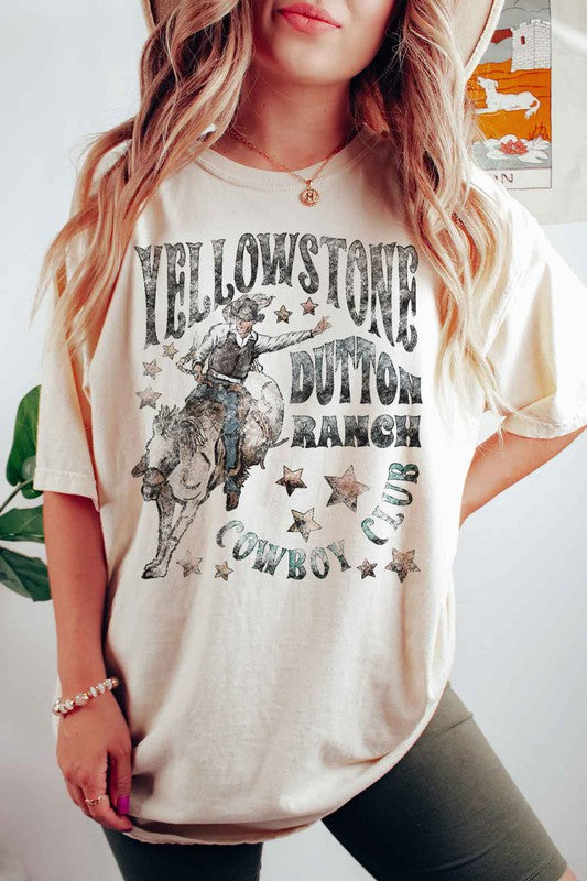 YELLOWSTONE OVERSIZED GRAPHIC TEE / T-SHIRT - Faylinn & Co
