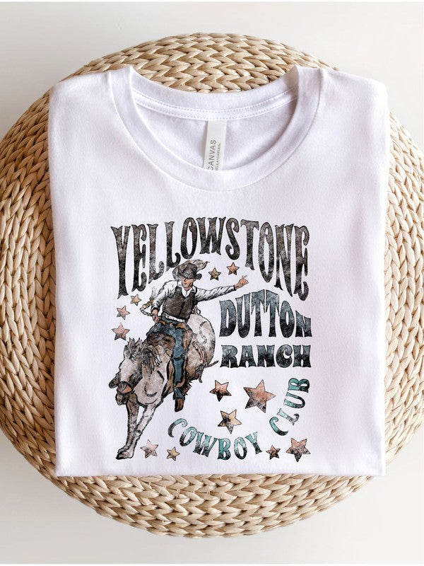 Yellowstone Cowboy Club Graphic Tee - Faylinn & Co