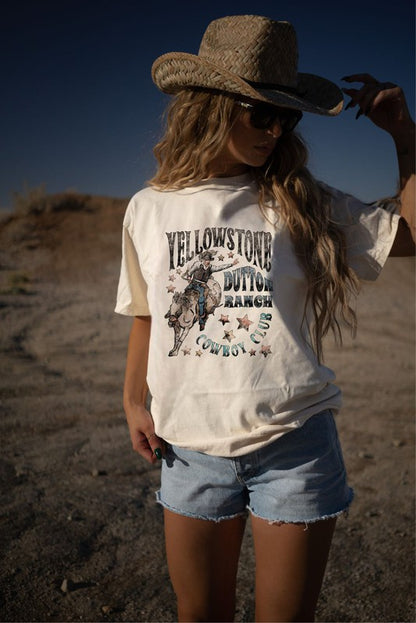 Yellowstone Cowboy Club Graphic Tee - Faylinn & Co