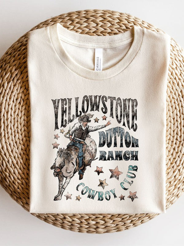 Yellowstone Cowboy Club Graphic Tee - Faylinn & Co