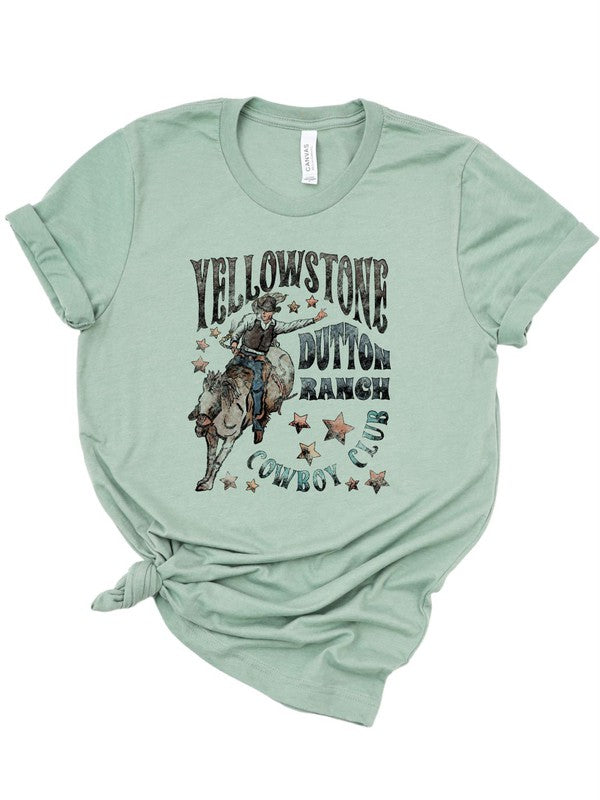 Yellowstone Cowboy Club Graphic Tee - Faylinn & Co