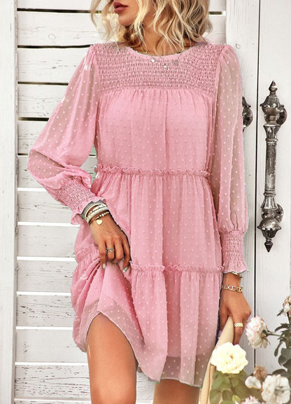 Swiss Dot Tiered Dress - Faylinn & Co