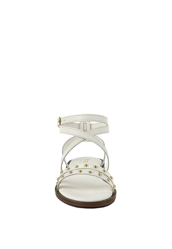 CORRIANE Studs Embellishment Strappy Sandals - Faylinn & Co
