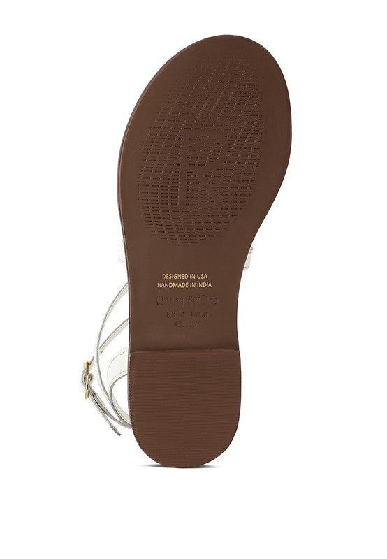 CORRIANE Studs Embellishment Strappy Sandals - Faylinn & Co