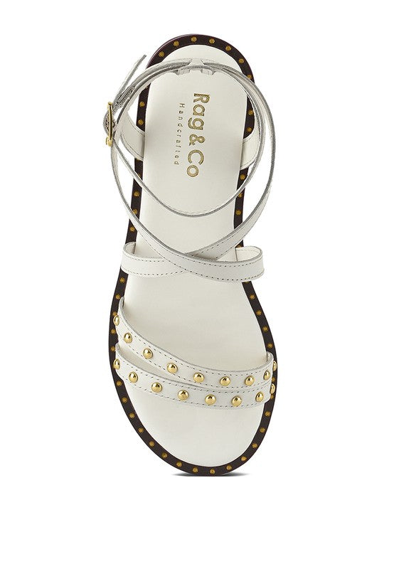 CORRIANE Studs Embellishment Strappy Sandals - Faylinn & Co