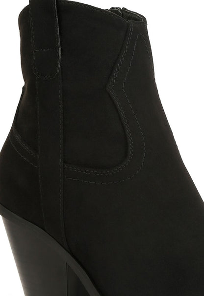 Elettra Ankle Length Cowboy Boots - Faylinn & Co
