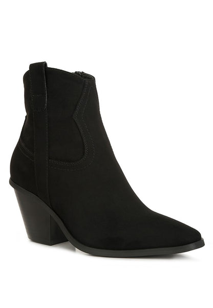 Elettra Ankle Length Cowboy Boots - Faylinn & Co