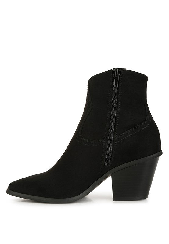 Elettra Ankle Length Cowboy Boots - Faylinn & Co