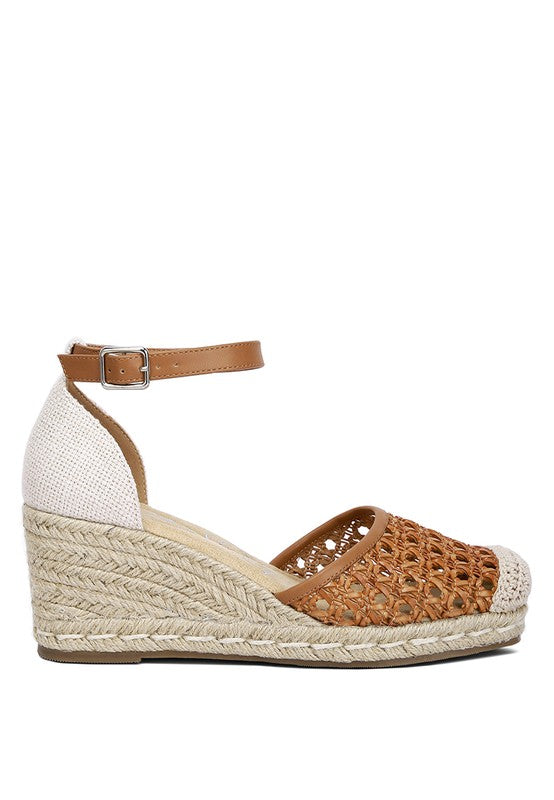 Mason Pin Buckle Wedge Heel Espradilles - Faylinn & Co