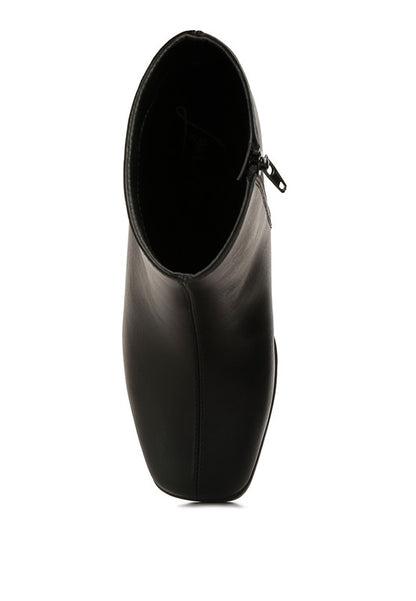 Cox Cut Out Block Heeled Chelsea Boots - Faylinn & Co