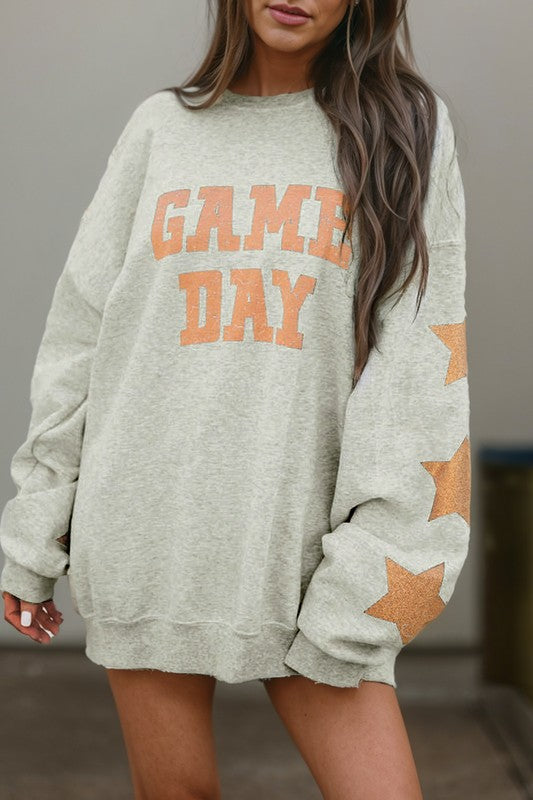 Black Game Day Graphic Sweatshirt - Faylinn & Co