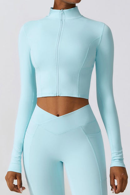 Quick-drying long sleeve yoga suit sports tops - Faylinn & Co