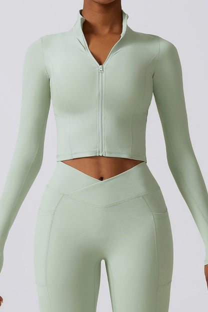 Quick-drying long sleeve yoga suit sports tops - Faylinn & Co
