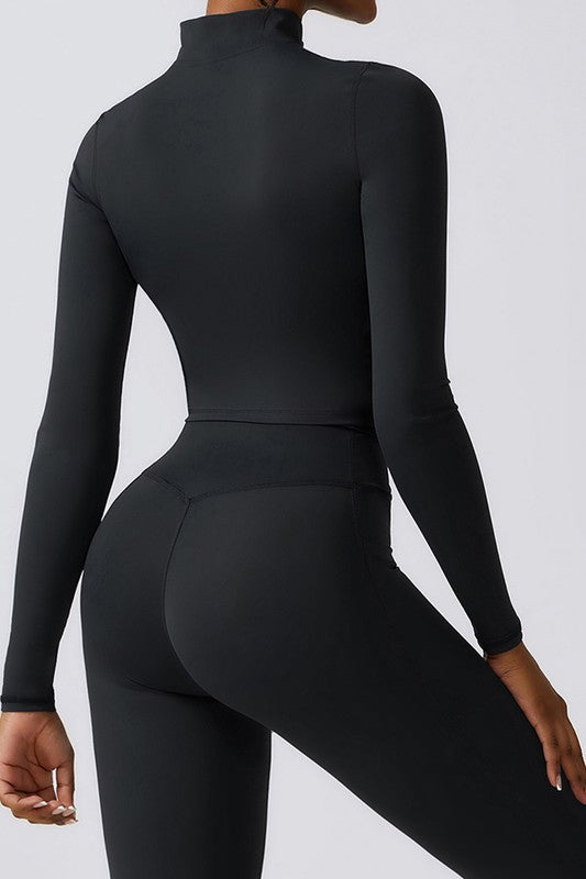 Quick-drying long sleeve yoga suit sports tops - Faylinn & Co