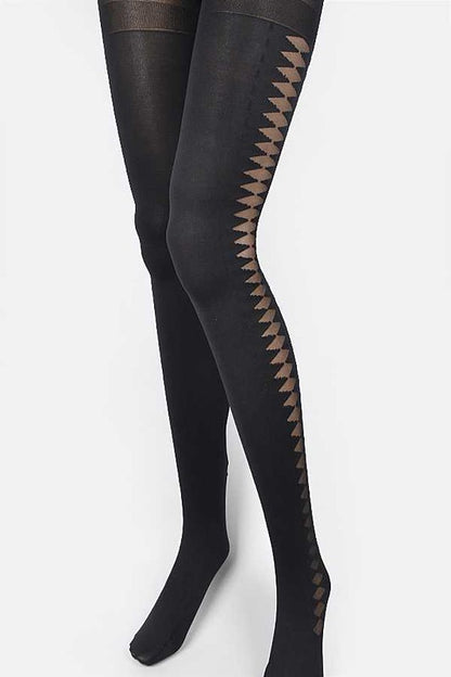 2 Tone Designed Premium Tights - Faylinn & Co