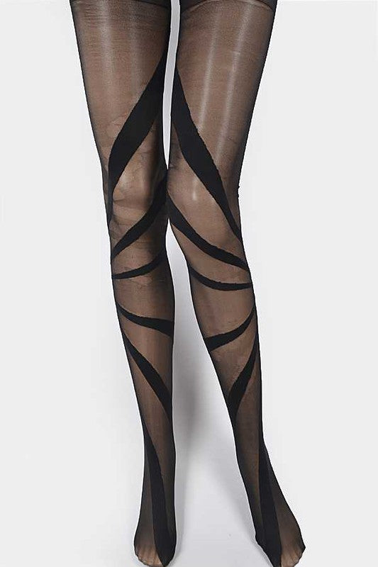 Ribbon Designed Premium Tights - Faylinn & Co