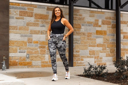 Ace Camo Full Length Leggings - Faylinn & Co