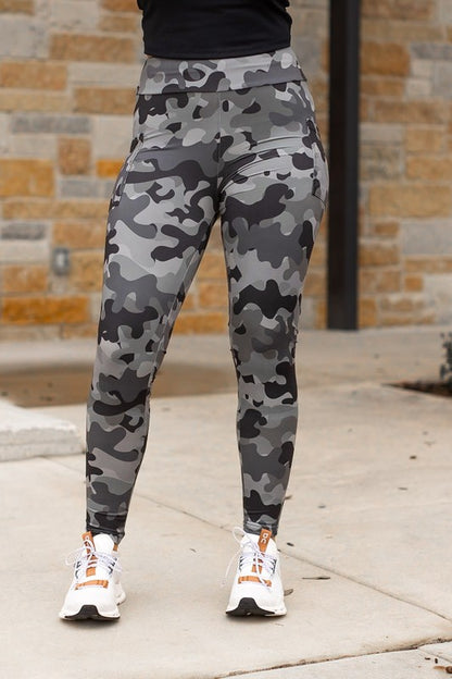 Ace Camo Full Length Leggings - Faylinn & Co