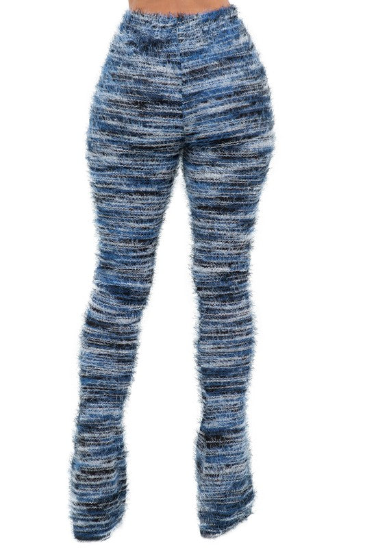 WOMEN COMFY FLUFFY KNIT LEGGINGSWEAT PANTS - Faylinn & Co