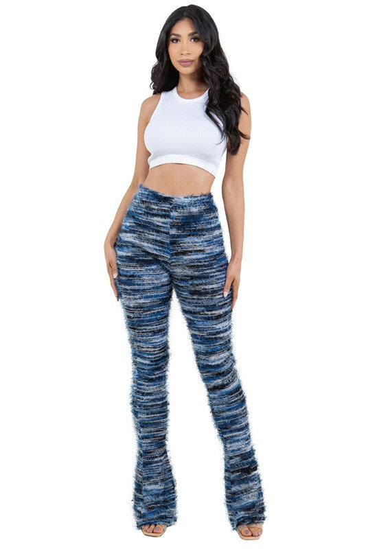 WOMEN COMFY FLUFFY KNIT LEGGINGSWEAT PANTS - Faylinn & Co
