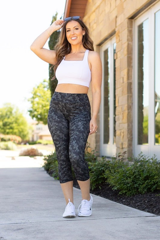 Army Camo Capri - Faylinn & Co