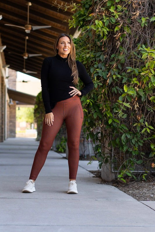 The Autumn Houndstooth Leggings Round 2 - Faylinn & Co