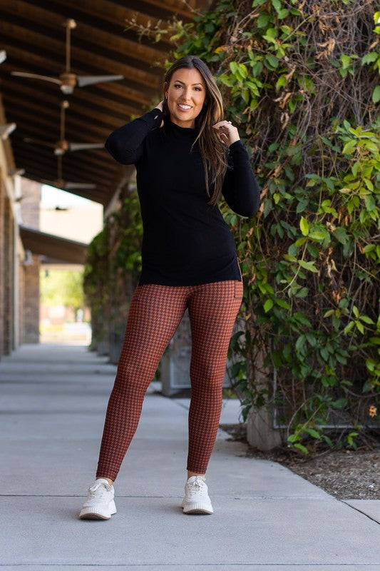 The Autumn Houndstooth Leggings Round 2 - Faylinn & Co