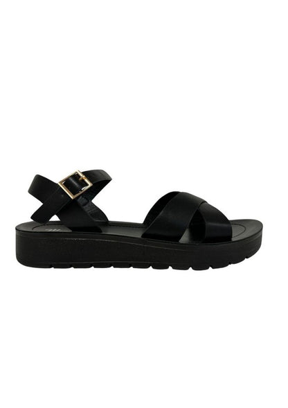 VERA METALLIC COMFORTABLE SANDALS - FLATS - Faylinn & Co