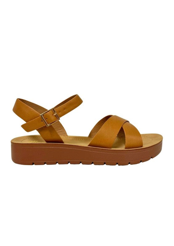 VERA METALLIC COMFORTABLE SANDALS - FLATS - Faylinn & Co