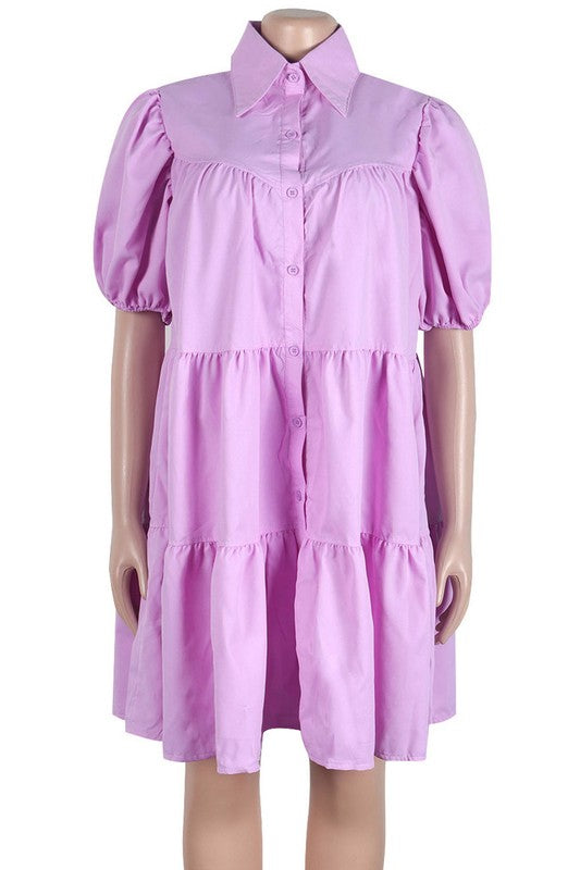 WOMEN FASHION BABY DOLL DRESS - Faylinn & Co