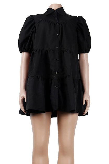 WOMEN FASHION BABY DOLL DRESS - Faylinn & Co