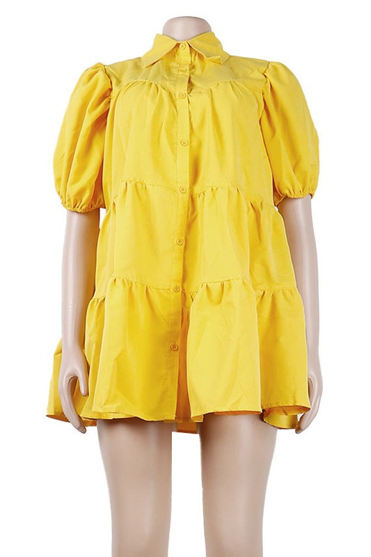 WOMEN FASHION BABY DOLL DRESS - Faylinn & Co