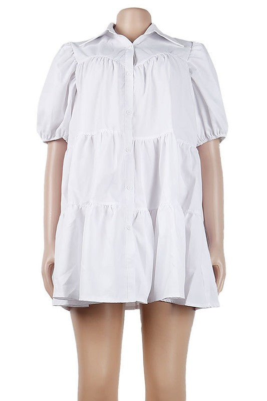 WOMEN FASHION BABY DOLL DRESS - Faylinn & Co