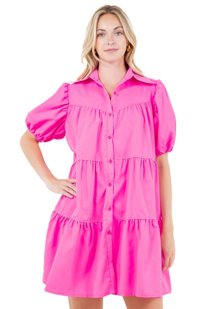 WOMEN FASHION BABY DOLL DRESS - Faylinn & Co