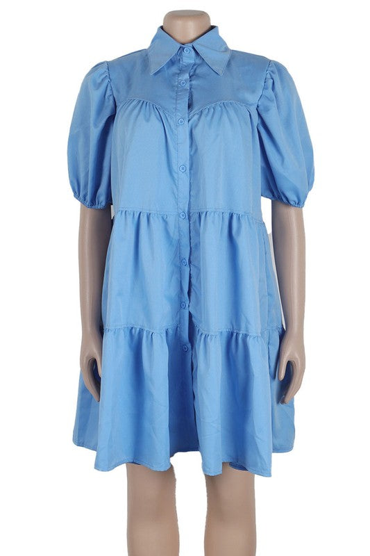 WOMEN FASHION BABY DOLL DRESS - Faylinn & Co