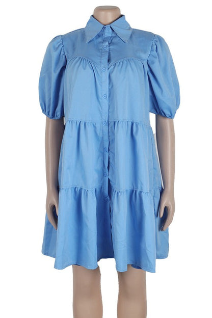 WOMEN FASHION BABY DOLL DRESS - Faylinn & Co
