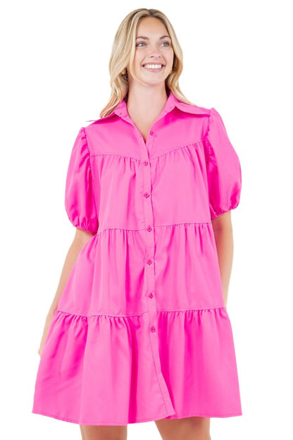 WOMEN FASHION BABY DOLL DRESS - Faylinn & Co