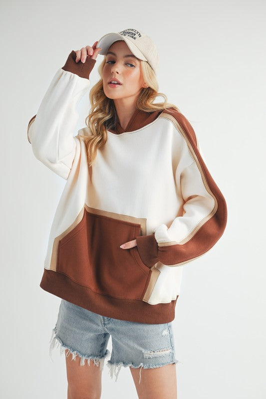 Kate Colorblock Hoodie - Faylinn & Co