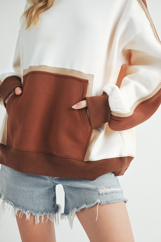 Kate Colorblock Hoodie - Faylinn & Co